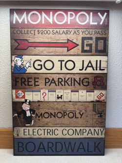 Wood Monopoly Decor