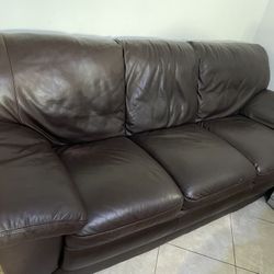leather sofa