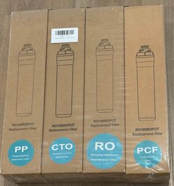 Brand New Bluevua RO100ROPOT 4-pack replacement filters