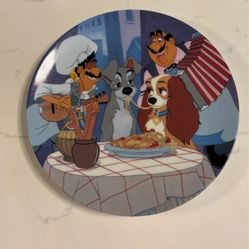 First Date Walt Disney Lady And The Tramp Collectors Plate