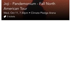 3 Joji Tickets