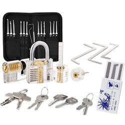 Lock Picking Kit, 36 Pcs Lockpicking Set, Professional Lock Pick Set, Transparen