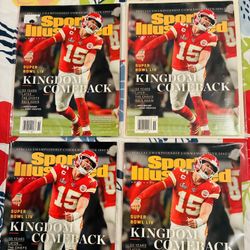 ( 4 ) Patrick Mahomes Sports Illustrated Magazines