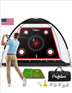Golf Net - 10x7 ft Practice Net for Backyard Driving, Indoor
