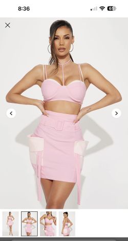 Always Nice Pink Skirt Set 