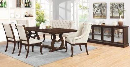 Brand New 7 PC Antique Java Dining Set