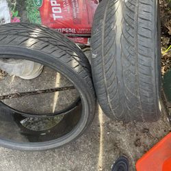 2  Used 255/30R22 Tires 