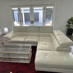 Oversized Geniune Leather Sectional