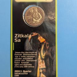 2024 S  American Women Quarters - Zitkala-Ša - holder 100x55 mm