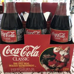 Coca-Cola classic Christmas bottles 1996