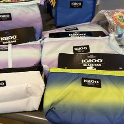 New Igloo Lot Of 6 Snack Bags,1 Lunch Sack & 2 Reusable Ice Please Read Post Before Messaging 