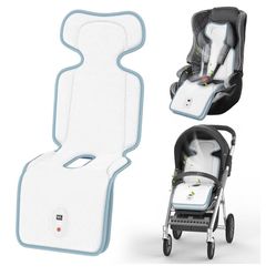 Baby Stroller Cooling Pad,Car Seat Cooler with 2 Built-in Blowers | Up to 10h Runtime & 10000mAh Battery | 3-Speed Adjustable Cooler Pad | Summer Outd