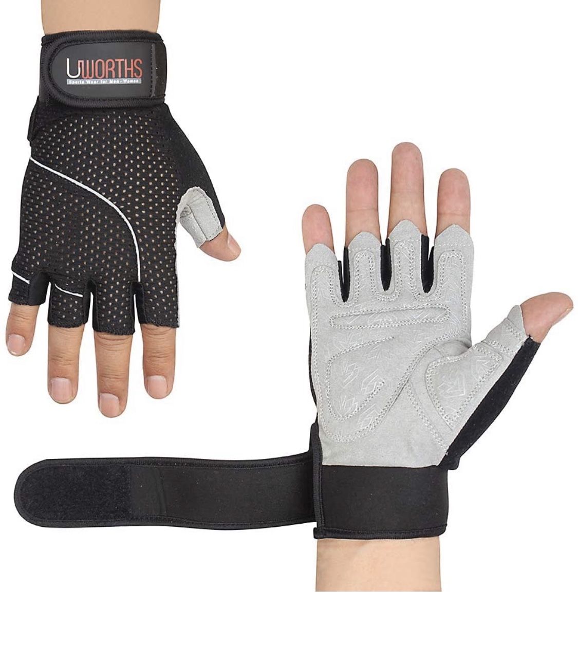 High-quality, full grip, extra protection, weight-training training gloves for men and women, ideal for cycling, gym training and home use with short