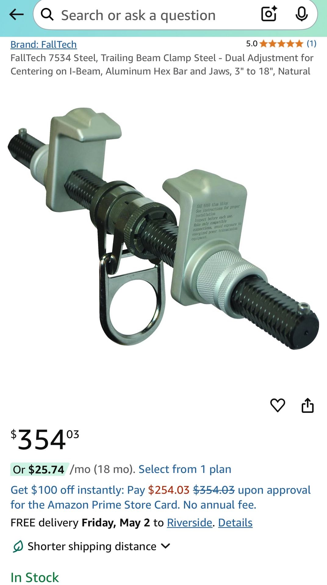 I-beam Anchor Attachment