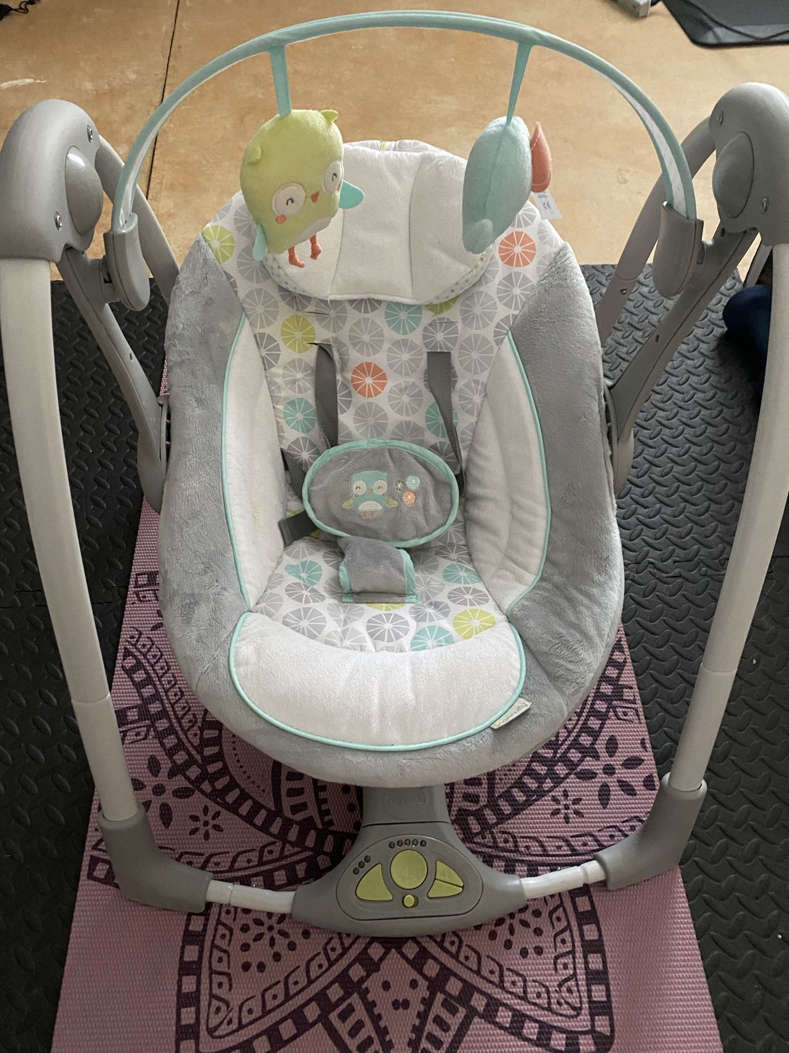 Ingenuity 5-Speed Portable Baby Swing