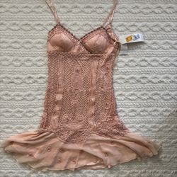 Peach Sue Wong Beaded Dress size Meduim