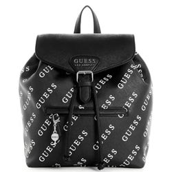 GUESS Women’s Luella Backpack Logo Guess Black Nuevo