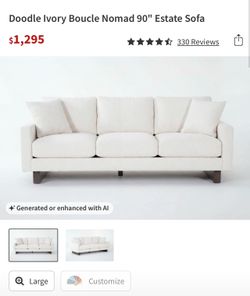 Livingspaces Sofa with Ottoman