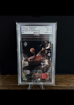 Upper Deck 1994 Rare Air Michael Jordan Decade of Dominance #J3 AGS 8.5