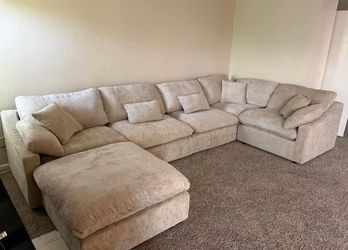 Piece Oatmeal CLOUD Modular Sectional Couch