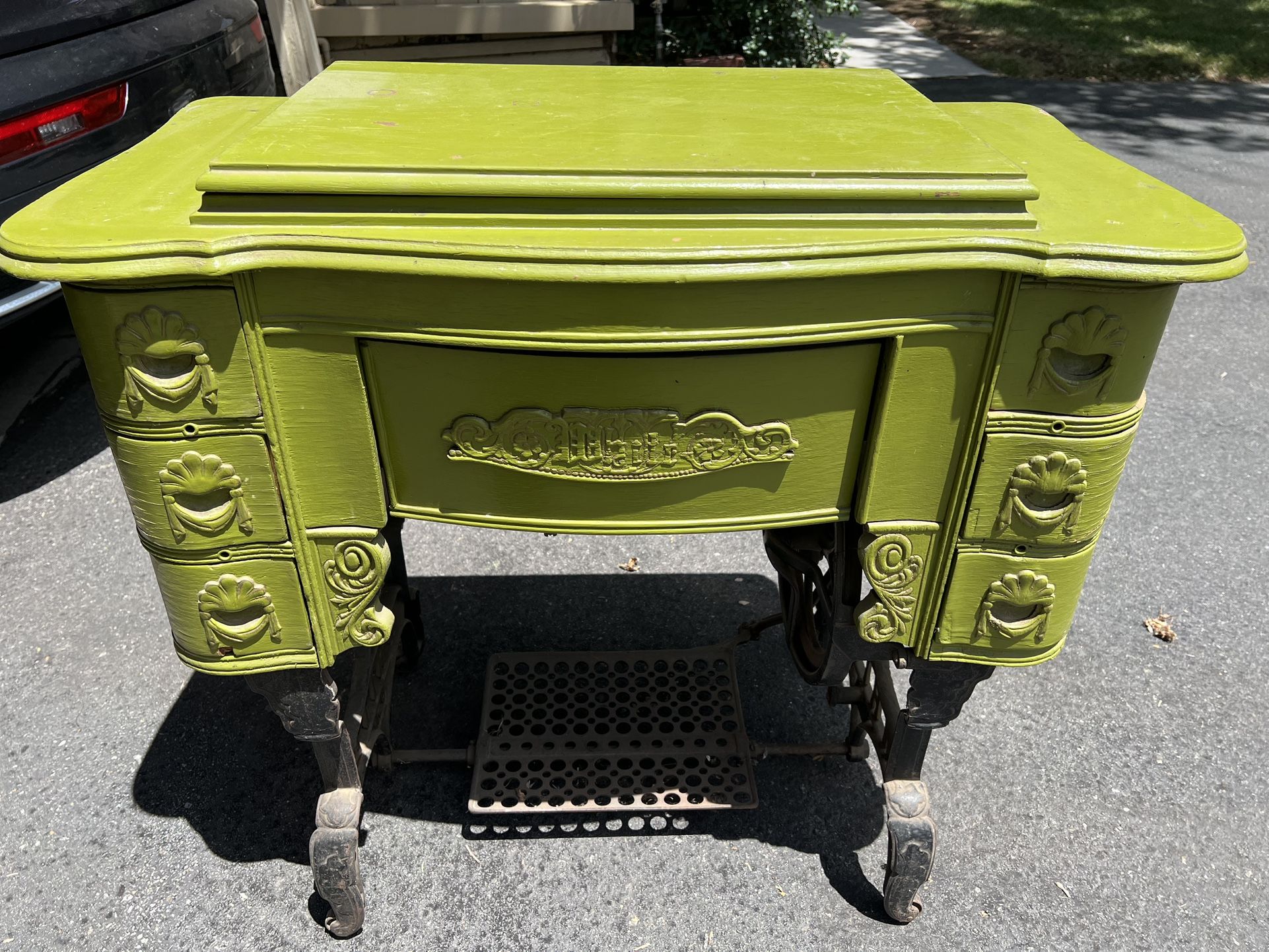 Antique Sewing Machine Cabinet