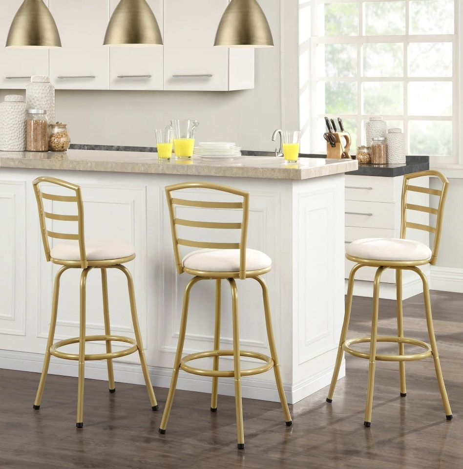 Swivel Bar Stools (Set Of 3)