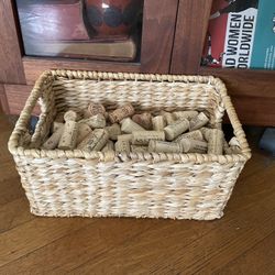 137 corks. Basket included. 15.00