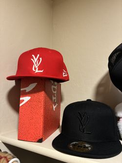 Playboi Carti YVL Hats - Red - Black New - Rare Fire 7-1/4