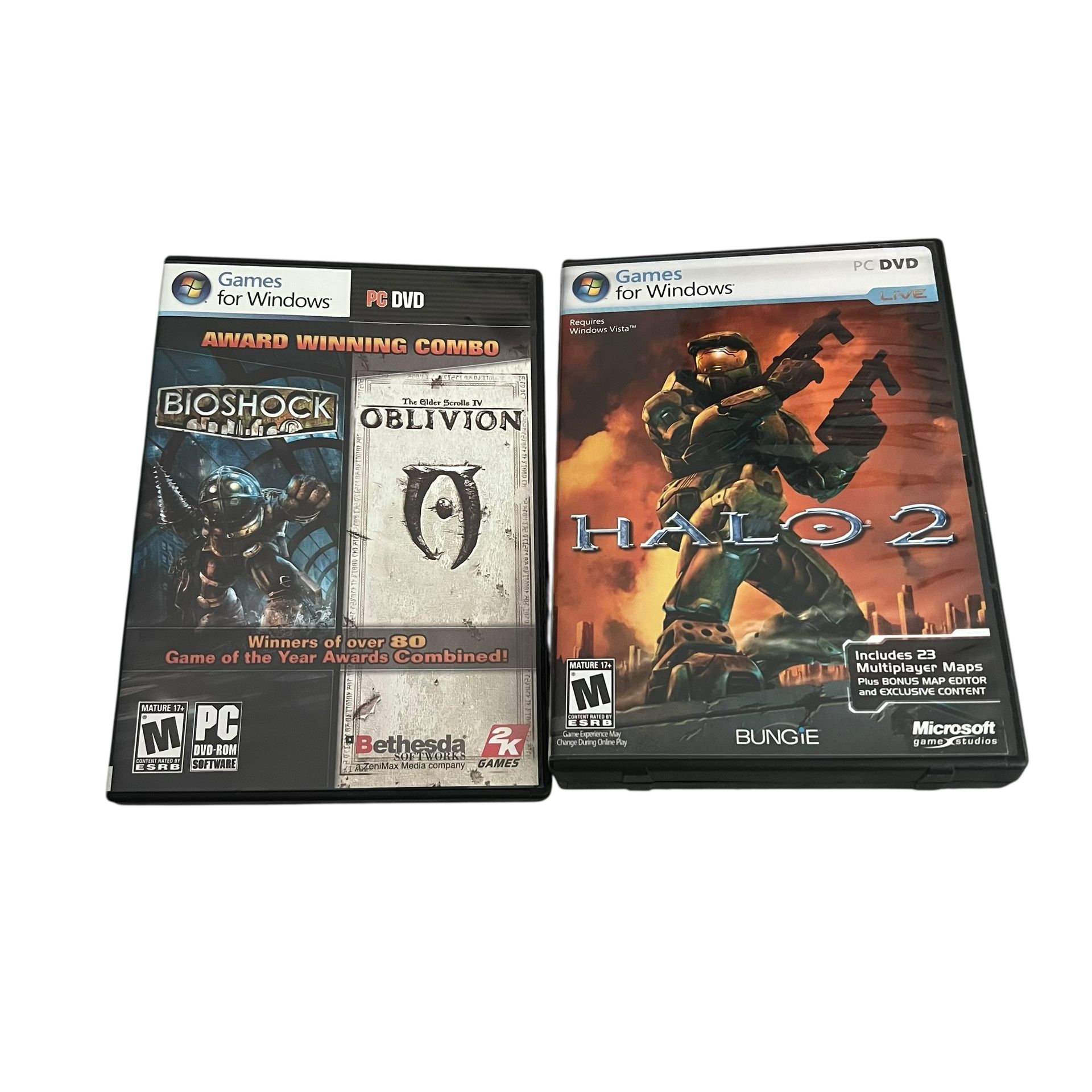 Pc Games lot bundle Halo Bioshock Elder Scrolls IV Oblivion