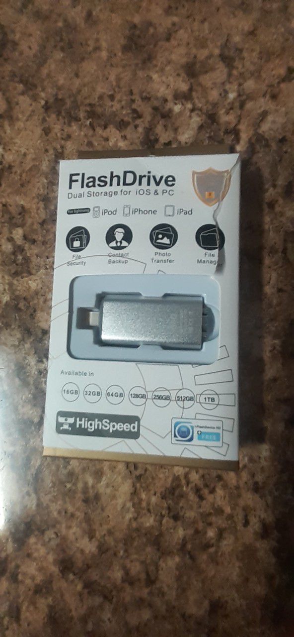FLASH DRIVE FOR IPHONE IPADS AND IPOD  