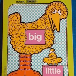 Big And Little Bird Vintage Wood Puzzle