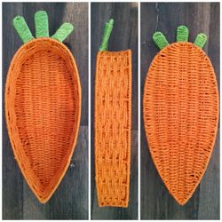 Woven   Carrot Spring Tray