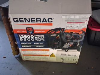 Generac Tri-Fuel Portable Generator 12500W