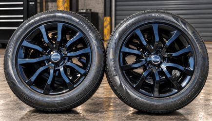 20” Range Rover Gloss Black wheels and tires