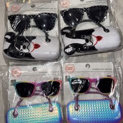Kids Sunglasses With Case / New / $4 Each 