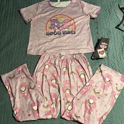 Care Bears Pj Set Plus 3 Pairs Of Crew Socks