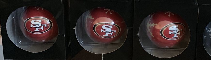 49ers ornaments $10 each
