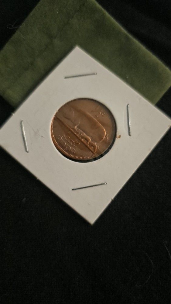 Commerative Irish HALF DOLLAR W/Felt GIFT BAG