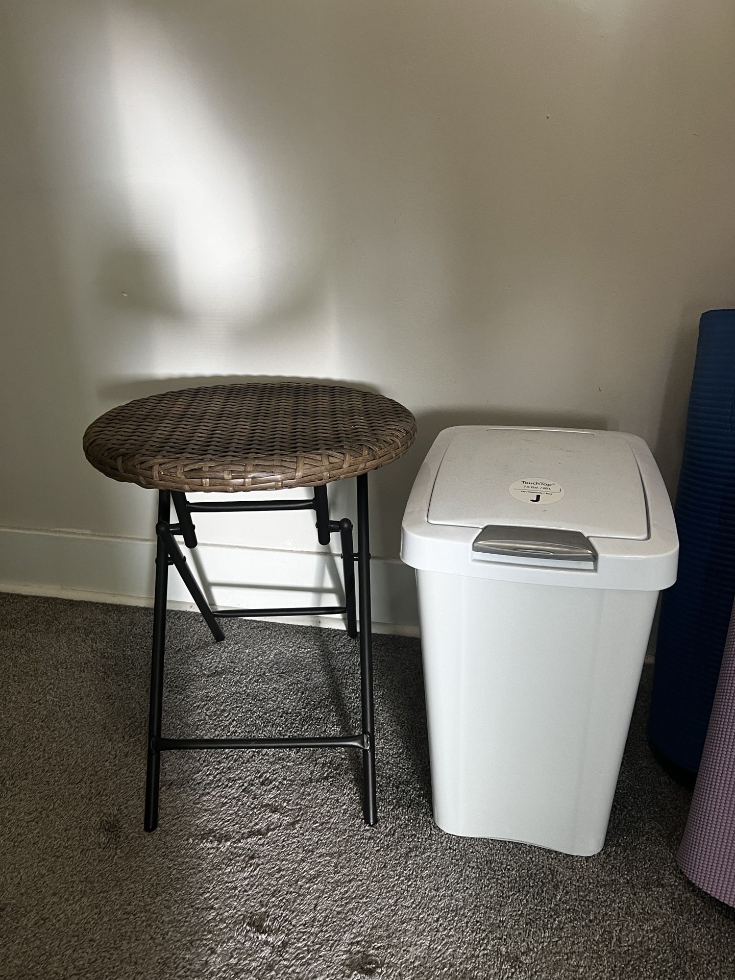 Combo Deal Of A Bed Bath Beyond Stool And Trash Can 