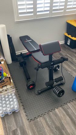 Work Out Bench/ weights 20 pounds