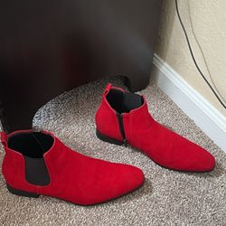 Red Azarman Boots – Size 8–  Gently Used
