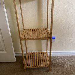 Bamboo bathroom or Living Room Shelf Unit