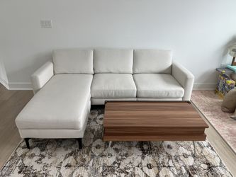 Burrow Ivory Nomad Sectional