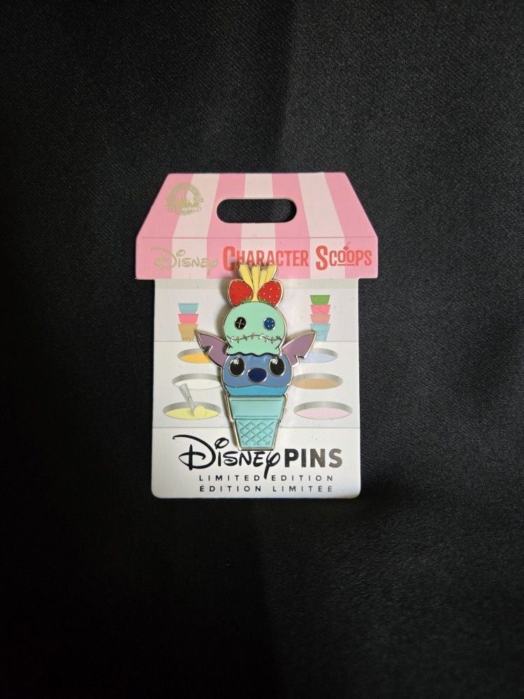 Disney Pin Character Scoops Stitch LE 4000 