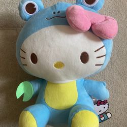 Hello Kitty Frog Plushie