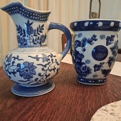 Blue And White Vases
