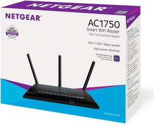 NETGEAR - AC1750 Dual-Band Router - Black
