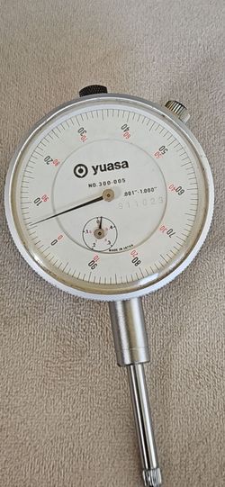Yuasa Dial Indicator – 1” Travel – .001” Graduation – Made in Japan