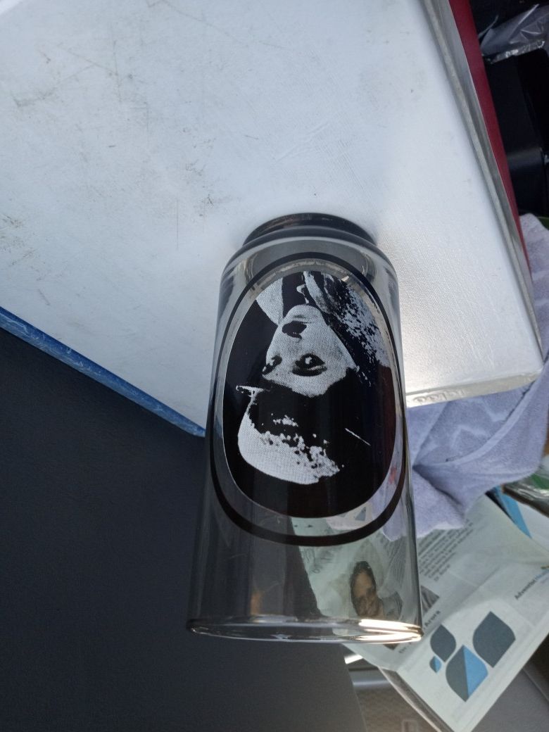 Charlie Chaplin Collectible Glass