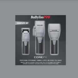 Babyliss PRO clipper trimmer double foil shaver combo set